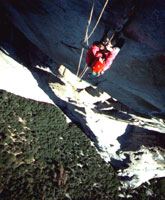 Sonja sulla Headwall della Salathe'